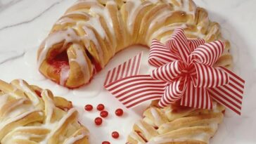 Candy Cane Coffee Cake